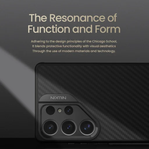  Samsung Galaxy S25 Ultra Fekete Nillkin CarboProp Aramid Mágneses Tok - 6