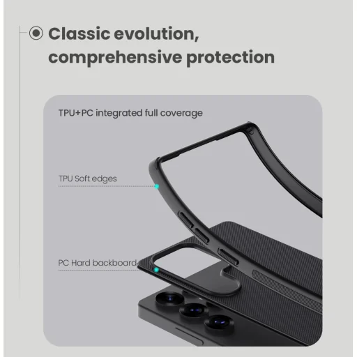 Nillkin Super Frosted PRO hátlap tok Samsung Galaxy S25 Ultra Fekete - 4