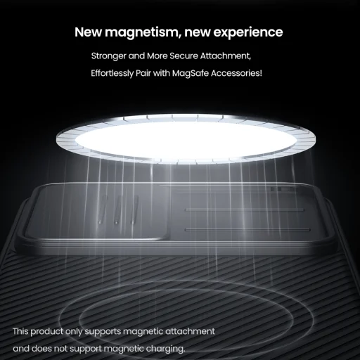 Nillkin CamShield PRO Mágneses Kemény Tok Samsung Galaxy S25 Fekete - 3