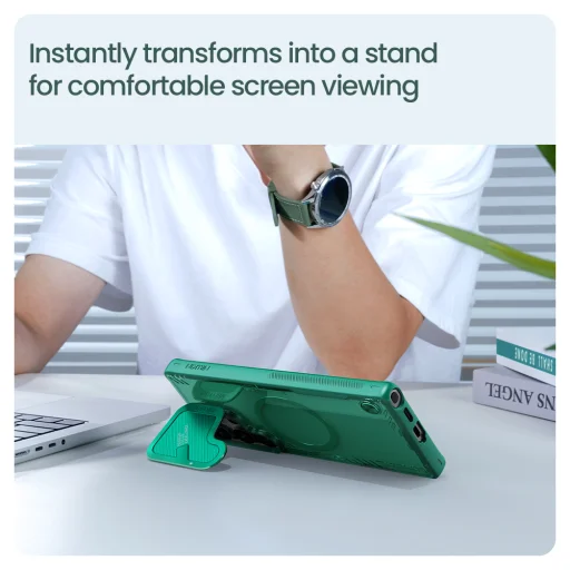 Nillkin Iceblade Prop Mágneses Tok Samsung Galaxy S25 Ultra Fekete - 7