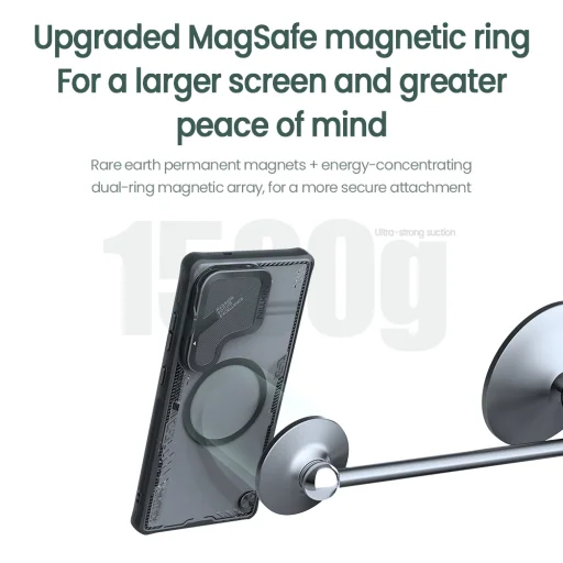 Nillkin Iceblade Prop Mágneses Tok Samsung Galaxy S25 Ultra Fekete - 8