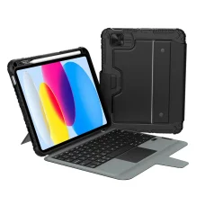 Nillkin Bumper Combo tok billentűzettel Angol nyelvű (Világítós Verzió) iPad 10.9 2022 / iPad 11 2025 fekete tok