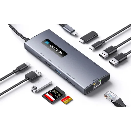 Adapter 10 az 1-ben HUB Blitzwolf BW-NEW TH8 - 7