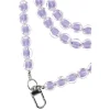 SZÍNES telefon medál / zsinór hossza 120 cm (60 cm a hurkokban) / nyakban hordható - lila thumbnail