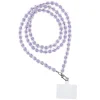 SZÍNES telefon medál / zsinór hossza 120 cm (60 cm a hurkokban) / nyakban hordható - lila
