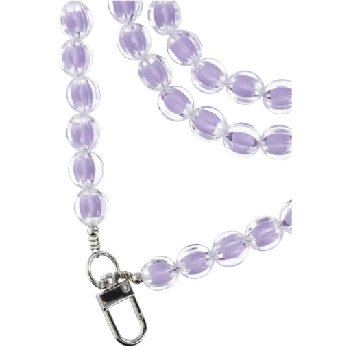 SZÍNES telefon medál / zsinór hossza 120 cm (60 cm a hurkokban) / nyakban hordható - lila - 4