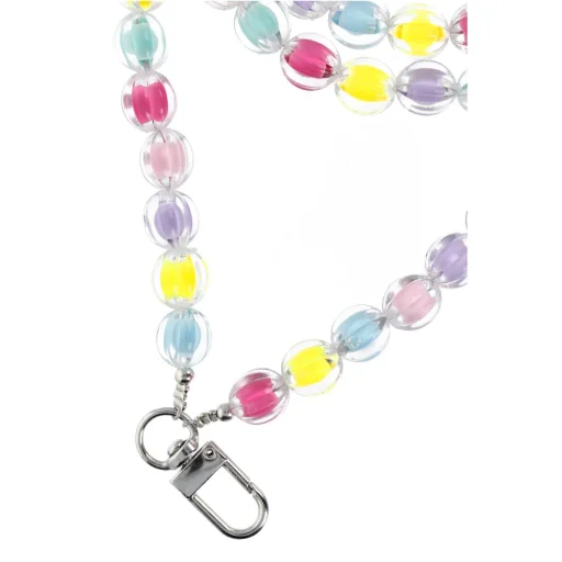 SZÍNES telefontartó medál / zsinór hossza 120 cm (60 cm hurokban) / nyakra - többszínű - 2