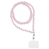 SZÍNES függő mobiltelefonhoz / zsinór hossza 120cm (60cm a hurokban) / nyakba - halvány rózsaszín