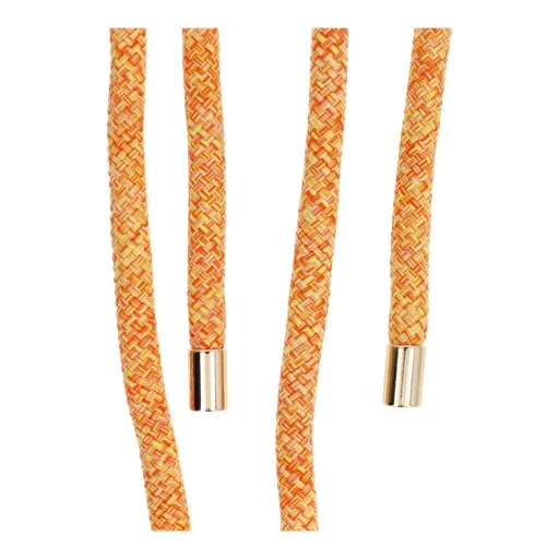 SWING (8mm) függő telefonhoz állítható hosszúságú zsinórral / zsinórhossz 165cm (max. 82,5cm a hurokban) / vállon vagy nyakon - narancs-fehér - 3