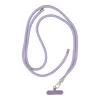 SWING (8 mm) függő mobiltelefonhoz állítható hosszúságú zsinórral / zsinór hossza 165 cm (max 82,5 cm a hurokban) / vállon vagy nyakon - lila thumbnail