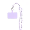 CRYSTAL DIAMOND medál telefonhoz / zsinór hossza 74 cm (37 cm a hurokban) / nyakba - lila thumbnail