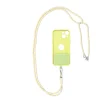 SWING (6mm) medál telefonhoz állítható hosszúsággal / zsinór hossza 165 cm (max 82,5 cm a hurokban) / vállra vagy nyakra - szürke-sárga thumbnail