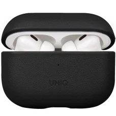 Uniq Terra Valódi Bőrtok AirPods Pro 2 - fekete