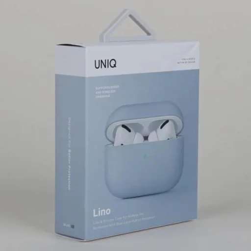 Uniq Lino fliptok AirPods Pro-hoz - kék - 9