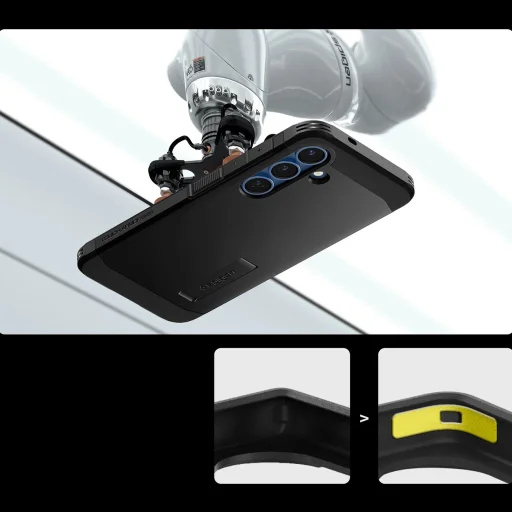  Samsung Galaxy S25+ fekete Spigen Tough Armor MagSafe tok - 4