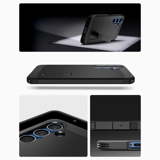  Samsung Galaxy S25+ fekete Spigen Tough Armor MagSafe tok - 8