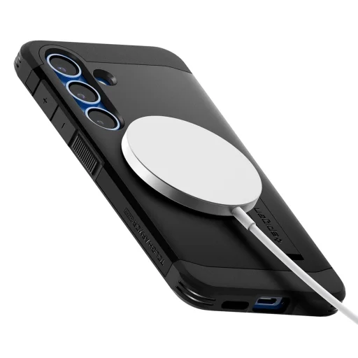  Samsung Galaxy S25+ fekete Spigen Tough Armor MagSafe tok - 9