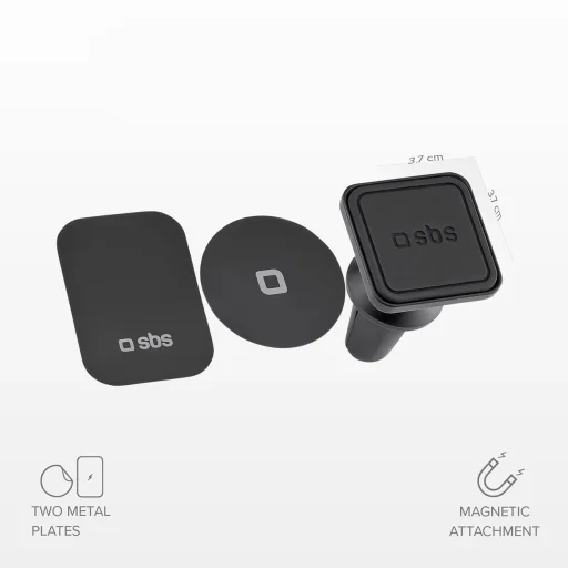 Mágneses okostelefon tartó SBS TESUPMAGLCLIP - fekete - 3