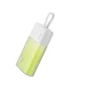 Baseus Popsicle 5200mAh 20W Powerbank beépített Lightning kábellel (+ Fehér Baseus Simple USB-C - USB-C 60W/20V/3A/30cm kábel) - Fehér-Zöld thumbnail