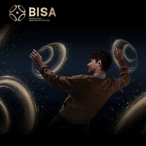 Baseus Bowie MA20 Pro TWS Vezeték nélküli Fülhallgató ANC-vel és IPX6 védelemmel - Fekete - 9