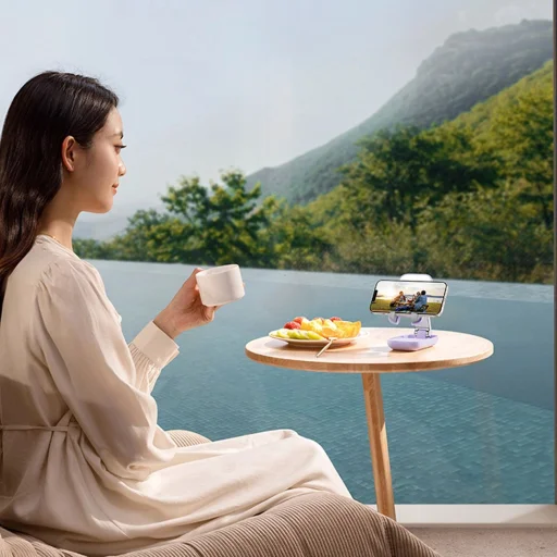 Baseus Folding asztali telefontartó állvány fekete - 16