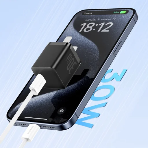 Baseus Superior Sorozat ll USB-C - USB-C 30W 480Mb/s kábel 1m - fehér - 8