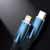 Baseus Glimmer Sorozatú gyorstöltő kábel USB-A - USB-C 100W 480Mbps 1m kék thumbnail