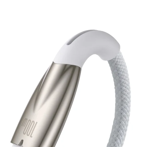 Baseus Glimmer sorozatú gyorstöltő kábel USB-A - USB-C 100W 480Mbps 1m fehér - 7