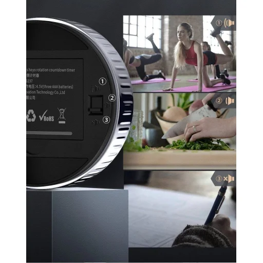 Baseus Heyo forgatható elektronikus időzítő fekete időzítő (ACDJS-01) - 14