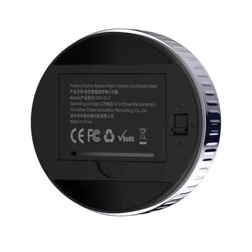 Baseus Heyo forgatható elektronikus időzítő fekete időzítő (ACDJS-01) - 3