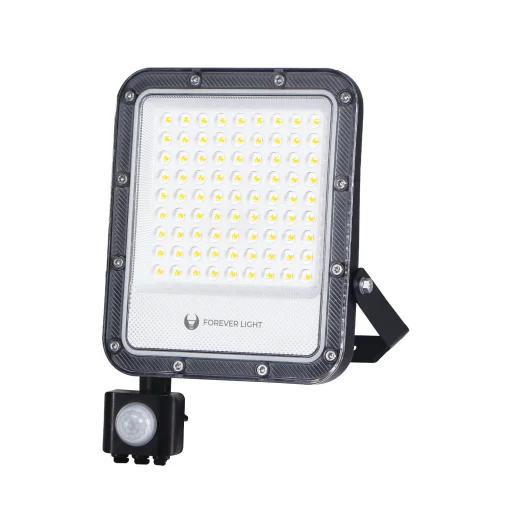 PROXIM+ LED reflektor 50W 6500K 7500lm PIR 230V IP65 Forever Light 150lm/W 5 év garancia - 2