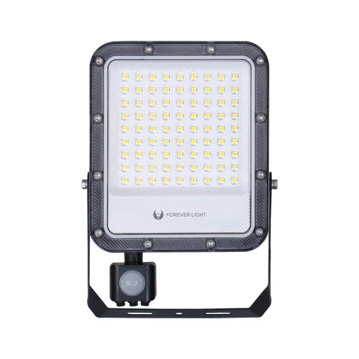 PROXIM+ LED reflektor 50W 6500K 7500lm PIR 230V IP65 Forever Light 150lm/W 5 év garancia - 1