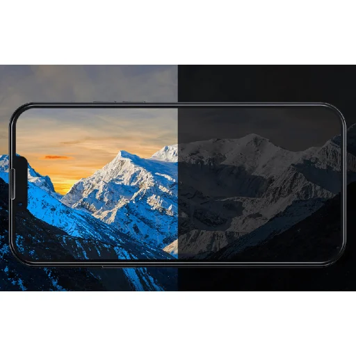 Baseus Corning edzett üvegfólia porszűrővel, iPhone 13/13 Pro/14 - 3