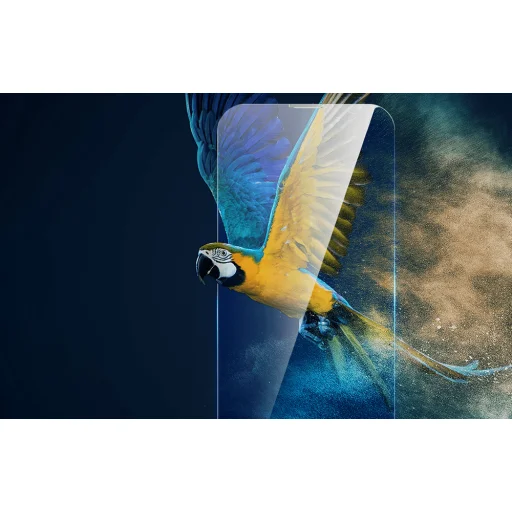 Baseus Corning edzett üvegfólia porszűrővel, iPhone 13/13 Pro/14 - 5