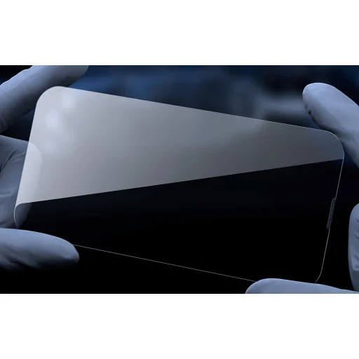 Baseus Corning edzett üvegfólia porszűrővel, iPhone 13/13 Pro/14 - 6