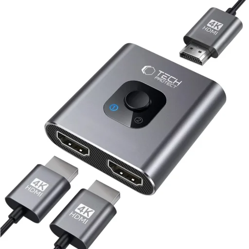 Tech-protect Hb07 Hub Adapter 2in1 Hdmi 4k 60hz Űrszürke - 2