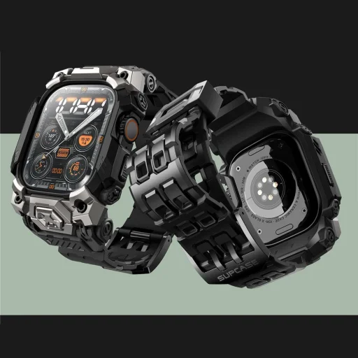  Apple Watch Ultra 1 / 2 / 3 (49 mm) Fekete Supcase Ub Ore tok - 5