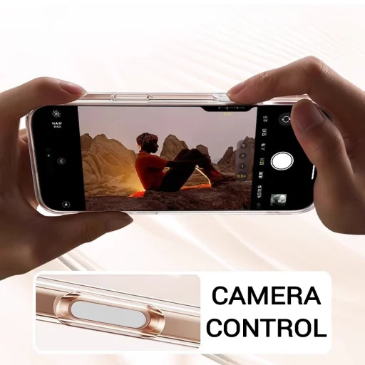 Magsafe Átlátszó Kamera Vezérlő iPhone 16 Plus tok - 6