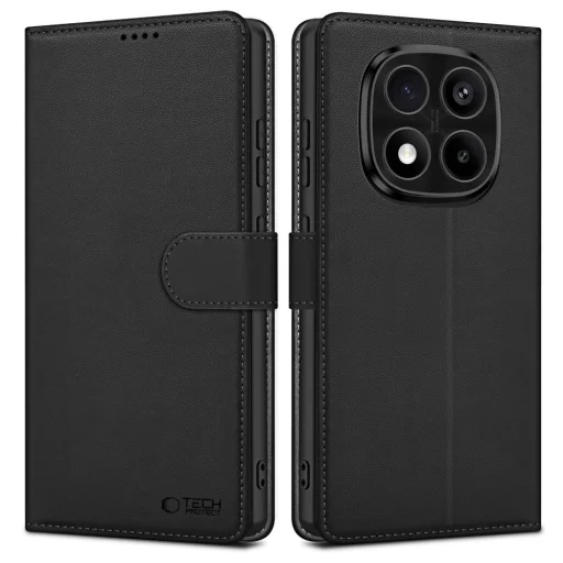 Tech-protect Wallet Xiaomi Redmi Note 14 Pro 5G / Pro+ Plus 5G / Poco X7 5G Matt Fekete tok - 1