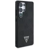 Guess Grained Hot Stamp Peony Pattern Triangle Logo MagSafe tok Samsung Galaxy S25 Ultra-hoz fekete thumbnail