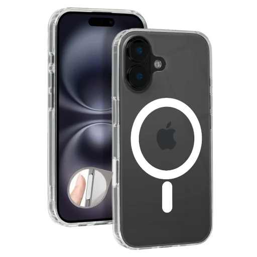 Magsafe Átlátszó Kamera Vezérlő iPhone 16 Plus tok - 1
