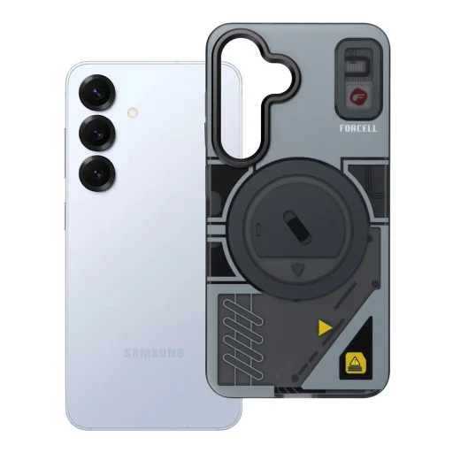 FORCELL Úrovne F-OCHRANY Dvojitá vrstva s 4D technológiou, Vojenský test pádu kompatibilné s MagSafe pre SAMSUNG S25, kyber sivé puzdro - 8