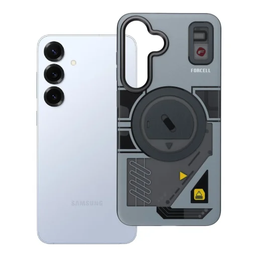 FORCELL F-PROTECT Levels s technológiou Dual Layer 4D, vojenský pádový test, kompatibilné s MagSafe, puzdro pre SAMSUNG S25 PLUS, cyber sivé - 8