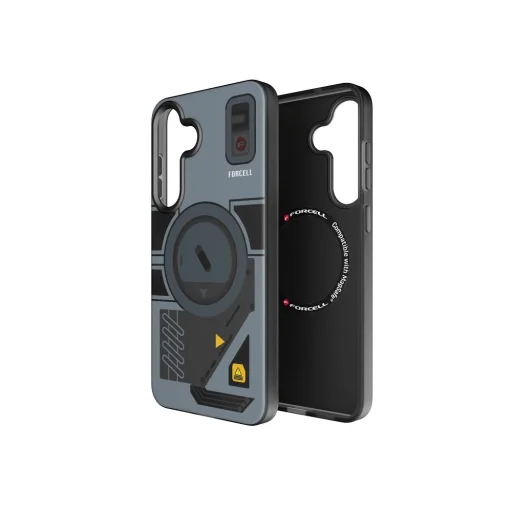 FORCELL F-PROTECT Levels Dual Layer 4D technológiával, katonai ejtési teszt kompatibilis MagSafe-kel, SAMSUNG S25 PLUS cyber szürke tok - 1