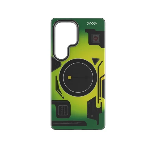 FORCELL F-PROTECT Levels Dual Layer 4D technológiával rendelkező tok, Militia Drop-Test kompatibilis MagSafe-al Samsung Galaxy S25 Ultra-hoz, kiberzöld - 8