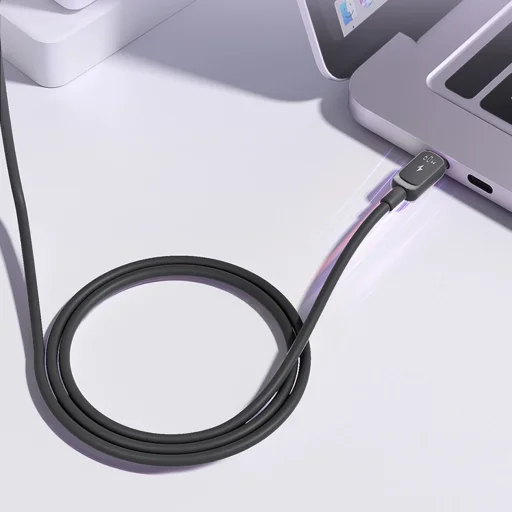 Joyroom Multi-Color Series A14 USB-C / USB-C 60W Kábel 1.2m - Fekete - 7