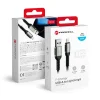FORCELL F-ENERGY C257 kábel USB A - Lightning 2,4A 12W Cafule 3 m fekete,