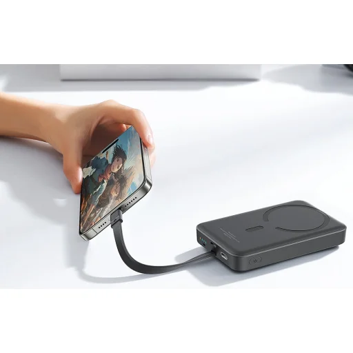 Mágneses Mini PowerBank 10000mAh 30W (fekete) Bayern Kiadás - 8