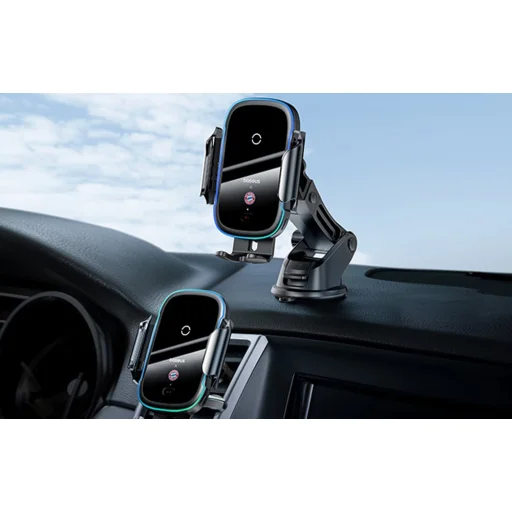 Baseus autós tartó 15W-os töltővel (fekete) Bayern kiadás, szellőzőre, műszerfelra - 7