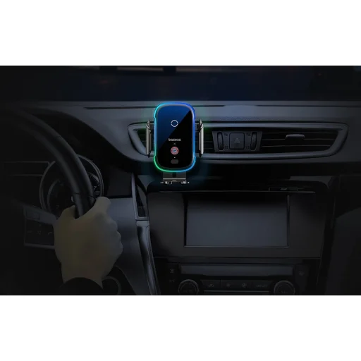 Baseus autós tartó 15W-os töltővel (fekete) Bayern kiadás, szellőzőre, műszerfelra - 9